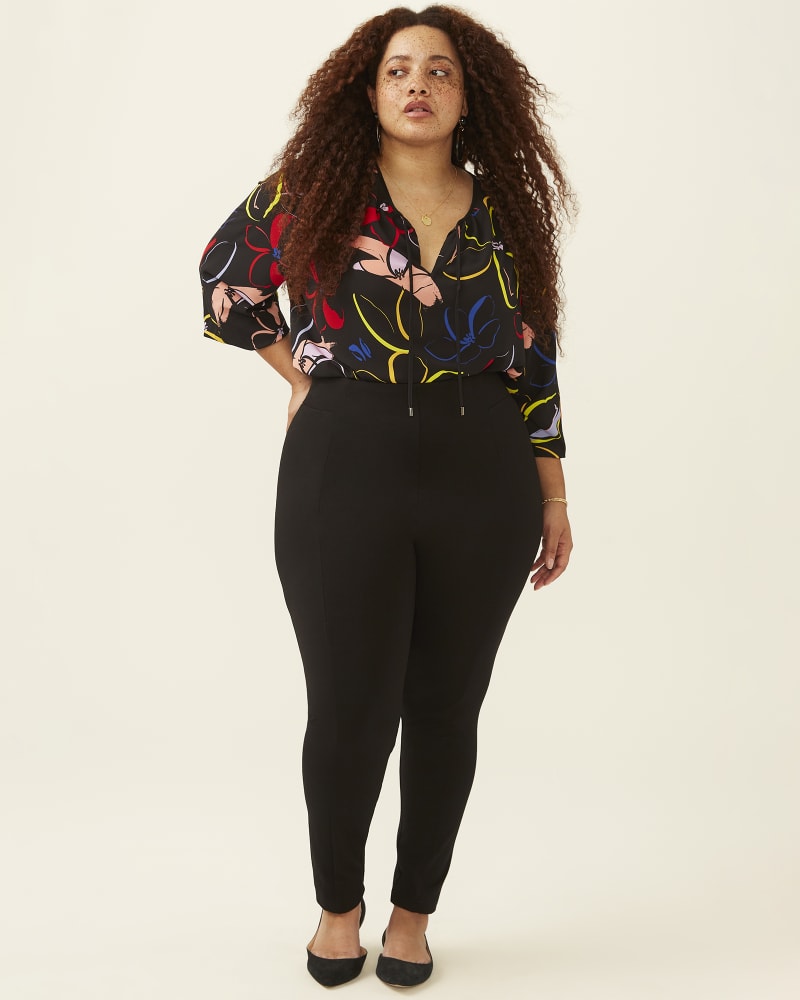 Ponte knit plus size pants outlet